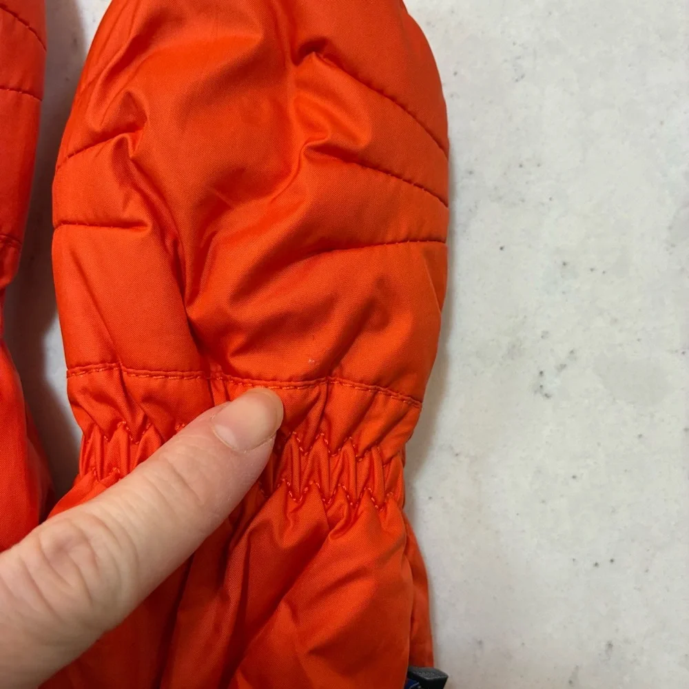 Patagonia Baby Puff Mittens in Metric Orange